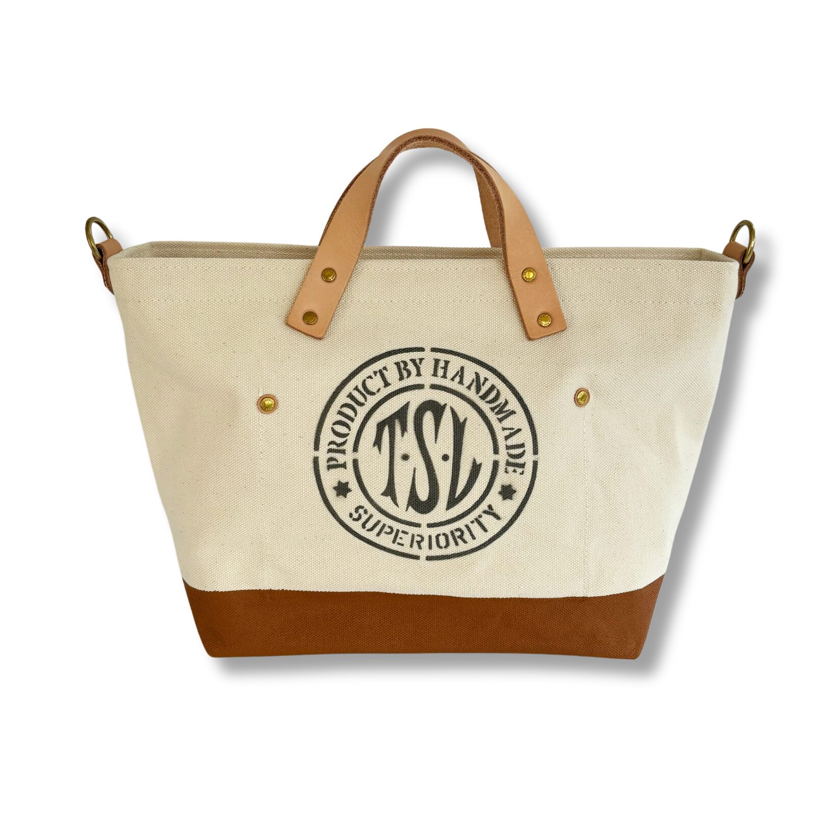 The Superior Labor Engineer Shoulder Bag XS - Natural with Light Brown Bottom