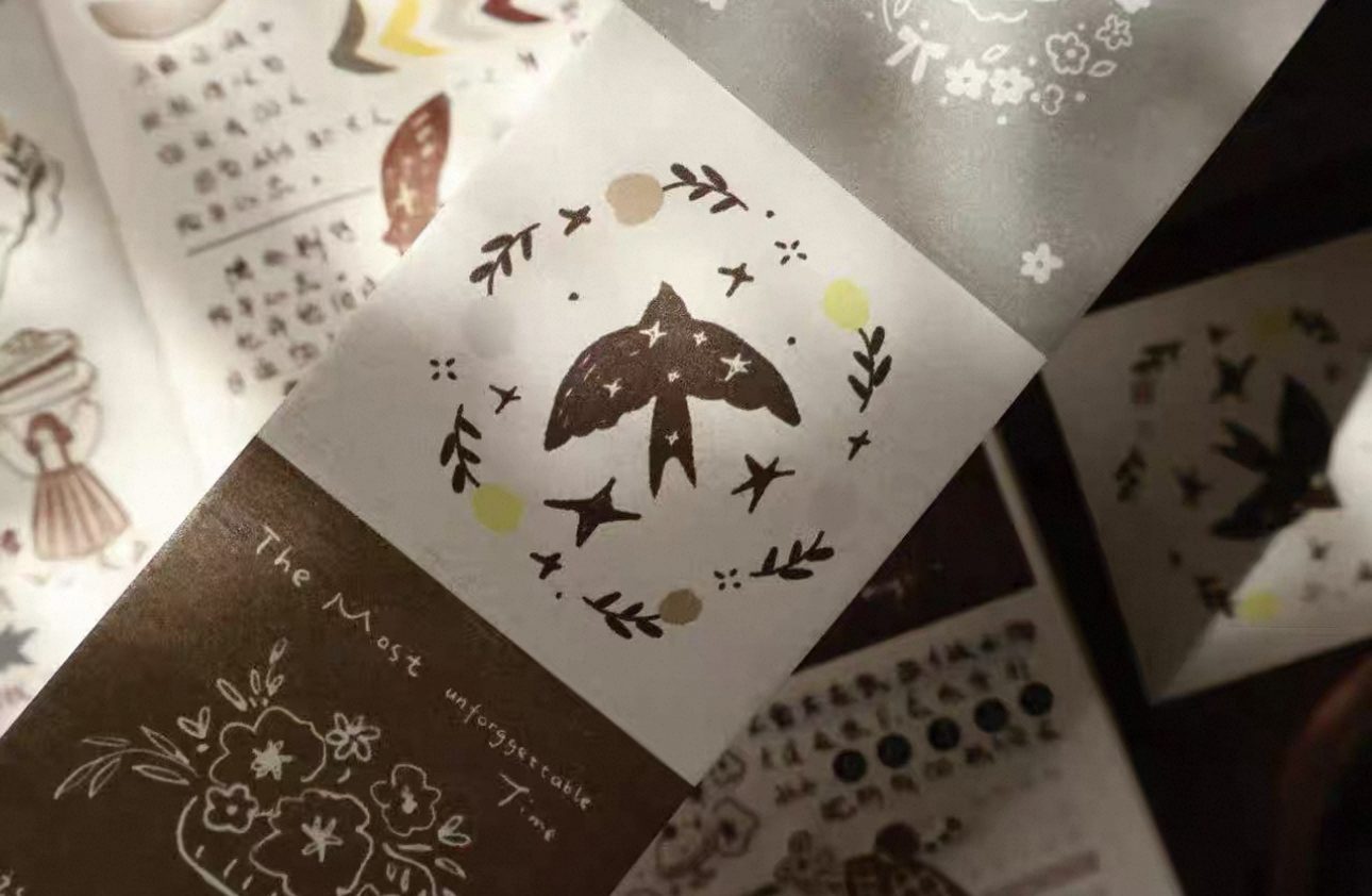 yeir-studio-retro-fairy-tale-sticker-roll-tape