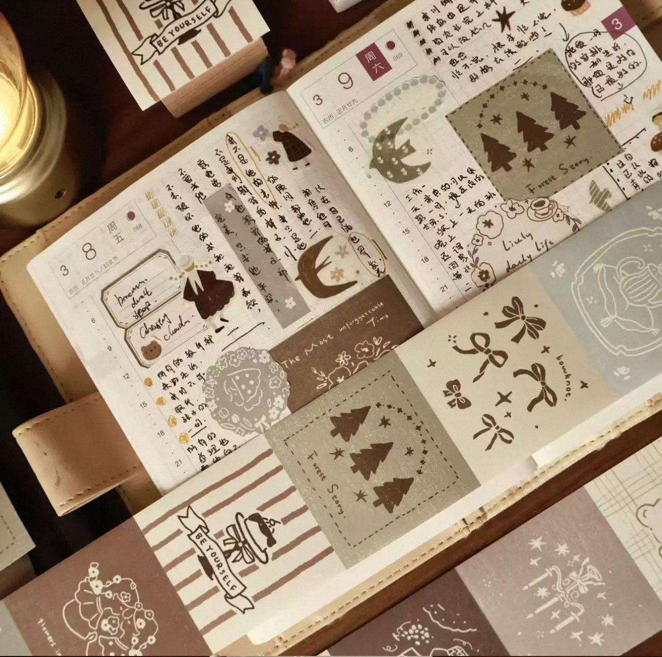 yeir-studio-retro-fairy-tale-sticker-roll-tape