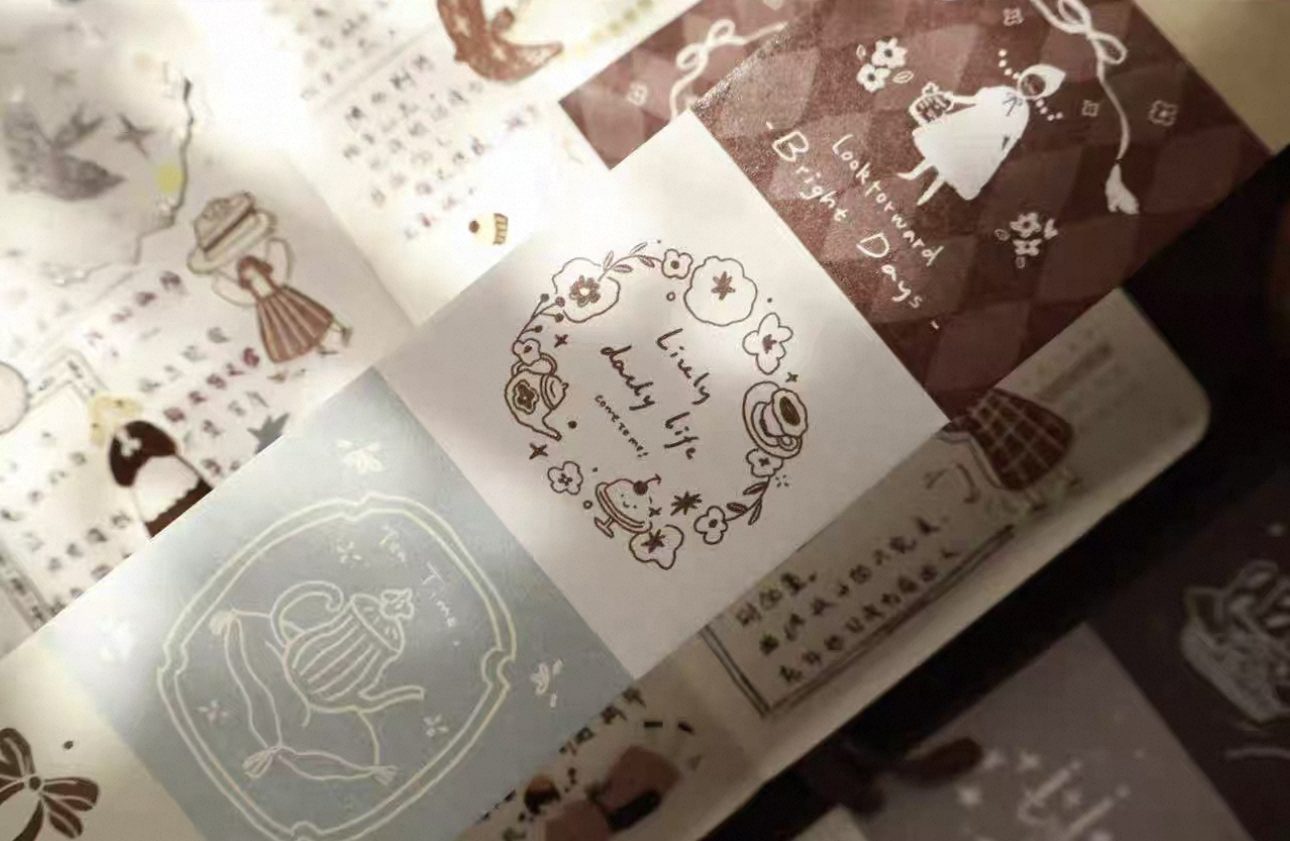 yeir-studio-retro-fairy-tale-sticker-roll-tape
