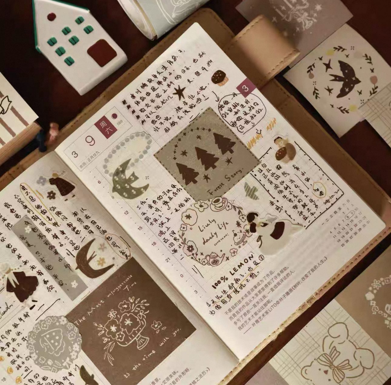 yeir-studio-retro-fairy-tale-sticker-roll-tape