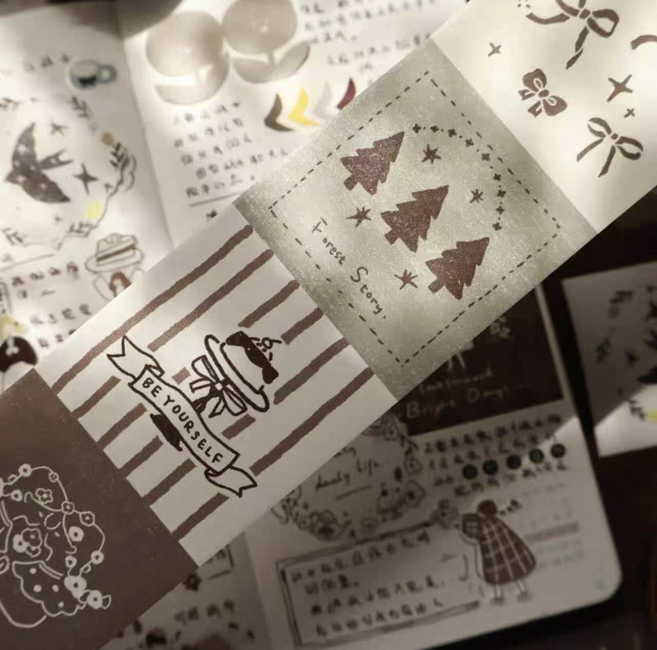 yeir-studio-retro-fairy-tale-sticker-roll-tape