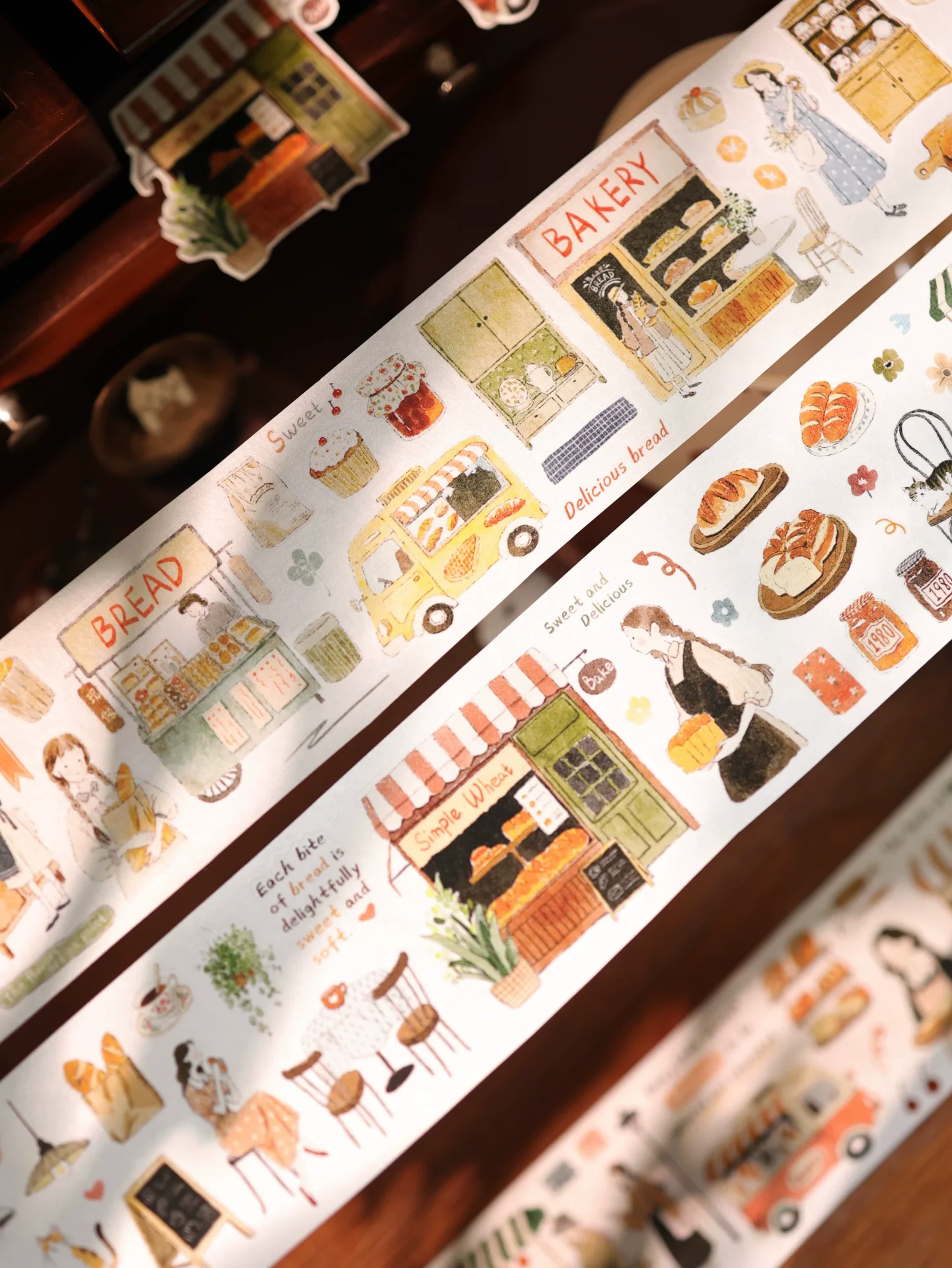Yier Studio Bakery Daily Life Kiss-cut Tape