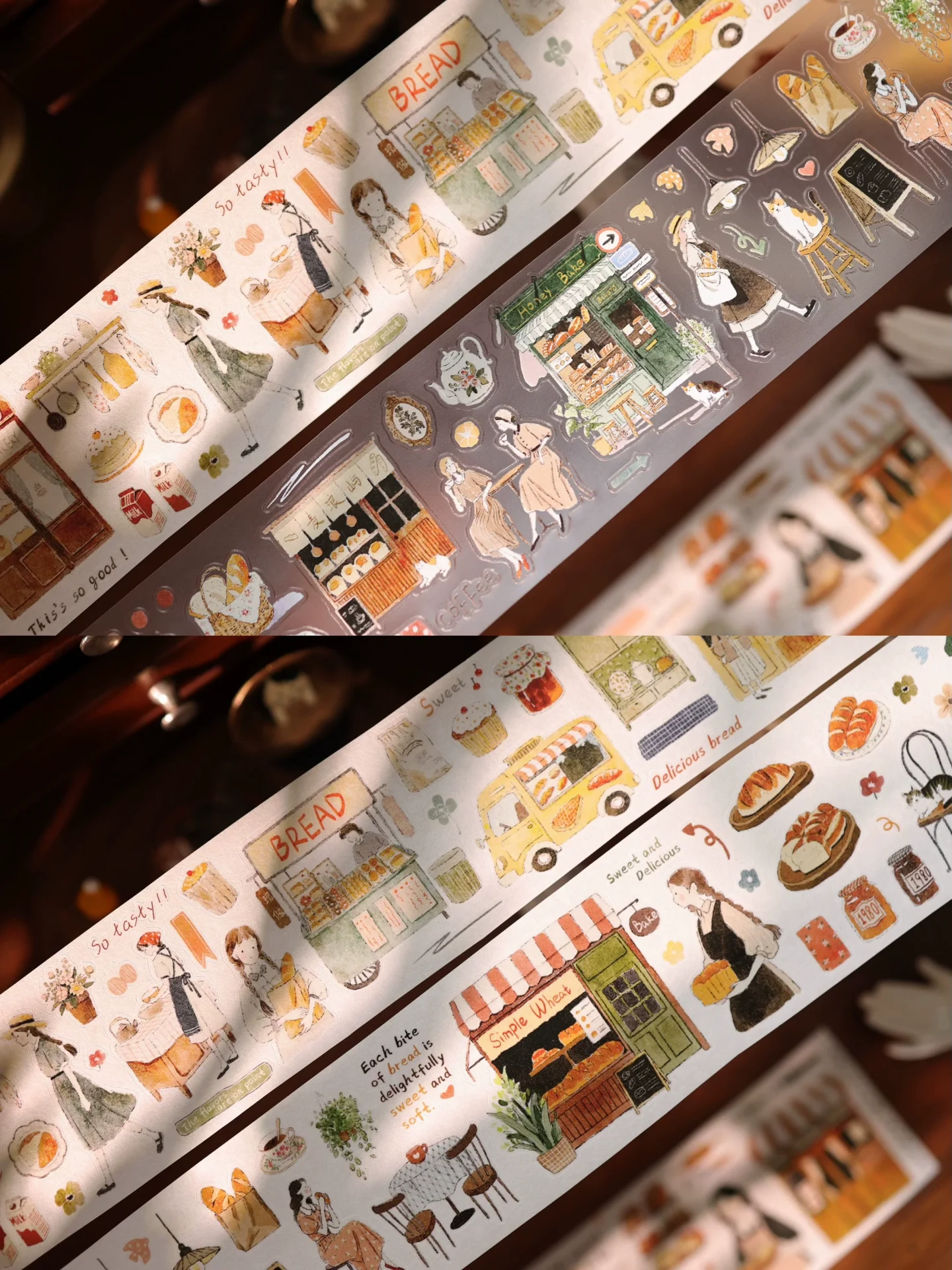 Yier Studio Bakery Daily Life Kiss-cut Tape — gallery