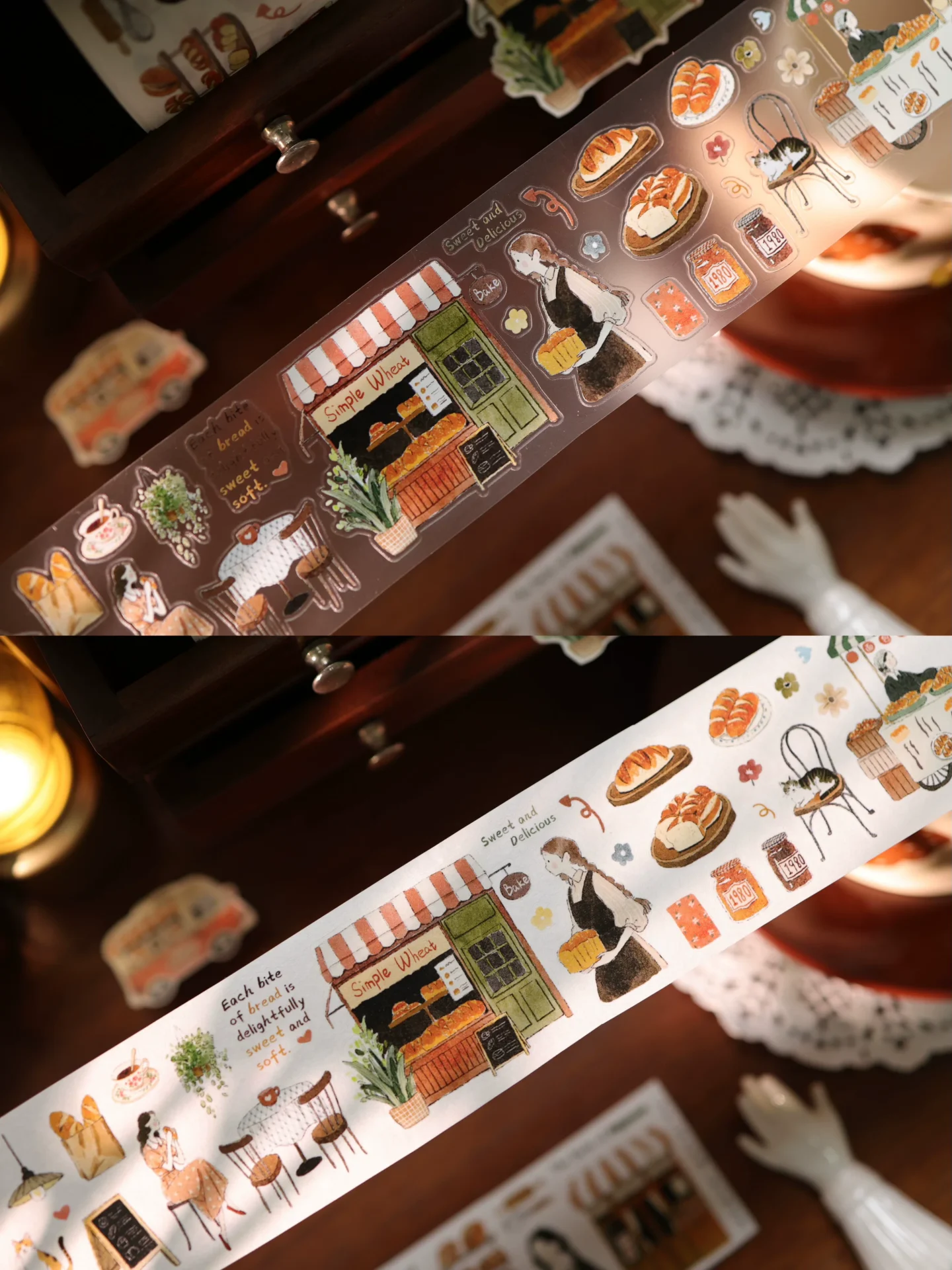 Yier Studio Bakery Daily Life Kiss-cut Tape — gallery
