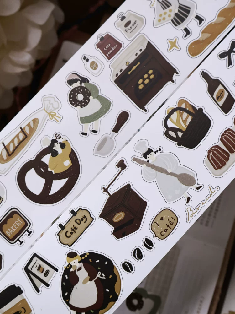 Yier Studio Bread Diary Kiss-cut Tape — gallery