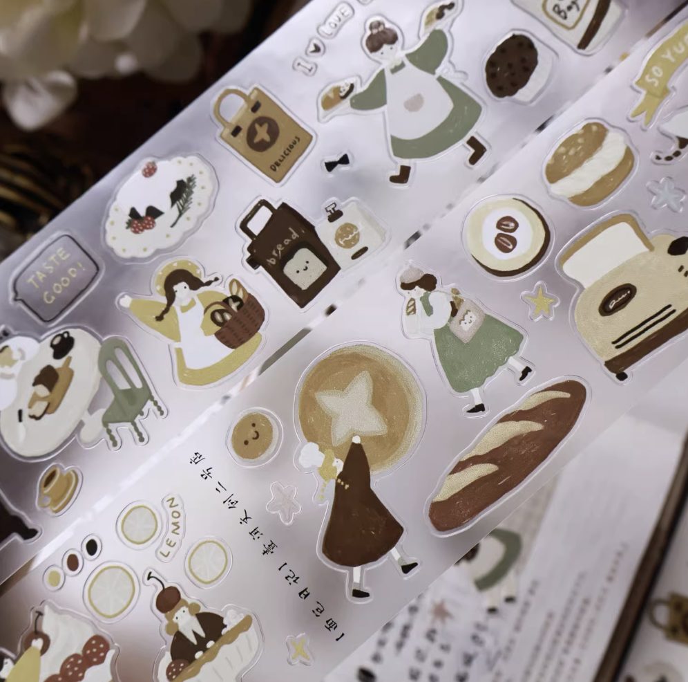 Yier Studio Bread Diary Kiss-cut Tape — gallery