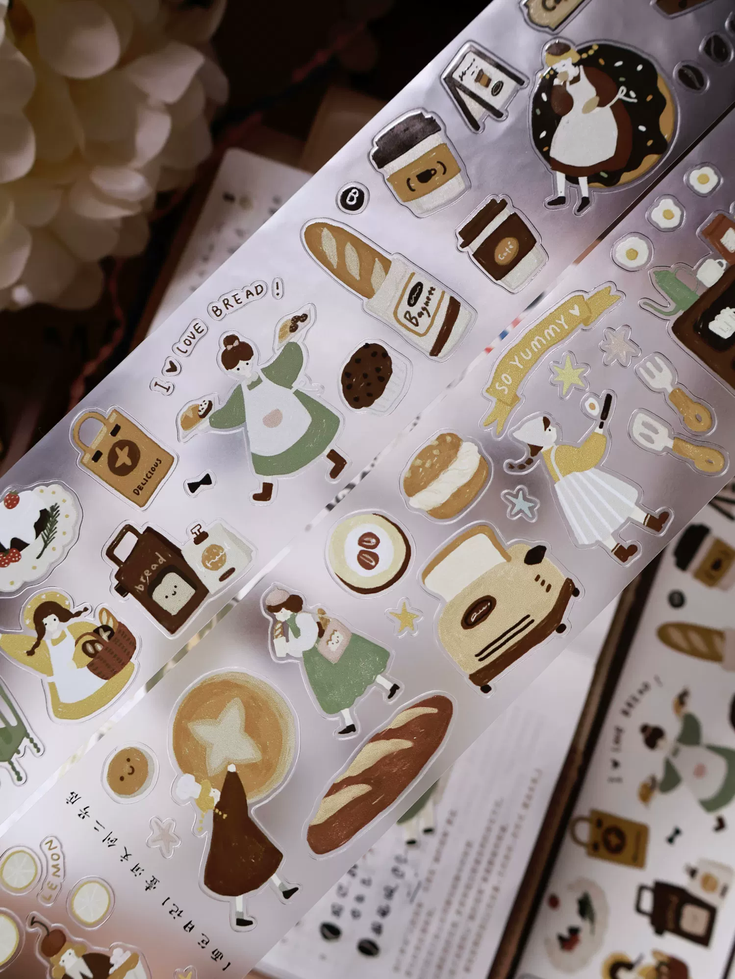 Yier Studio Bread Diary Kiss-cut Tape — gallery