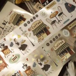 Yier Studio Cream Puff Tea Party Kiss-cut PET Tape