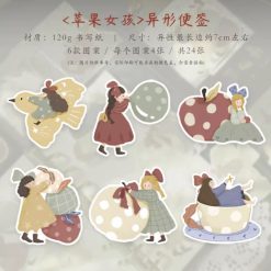 Yier Studio Die-cut Note Cards - Apple Girl - Image 3