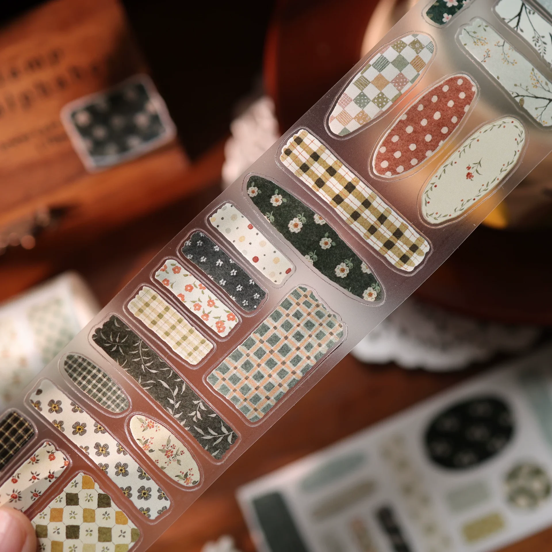 Yier Studio Floral Patchwork Kiss-cut Tape — gallery