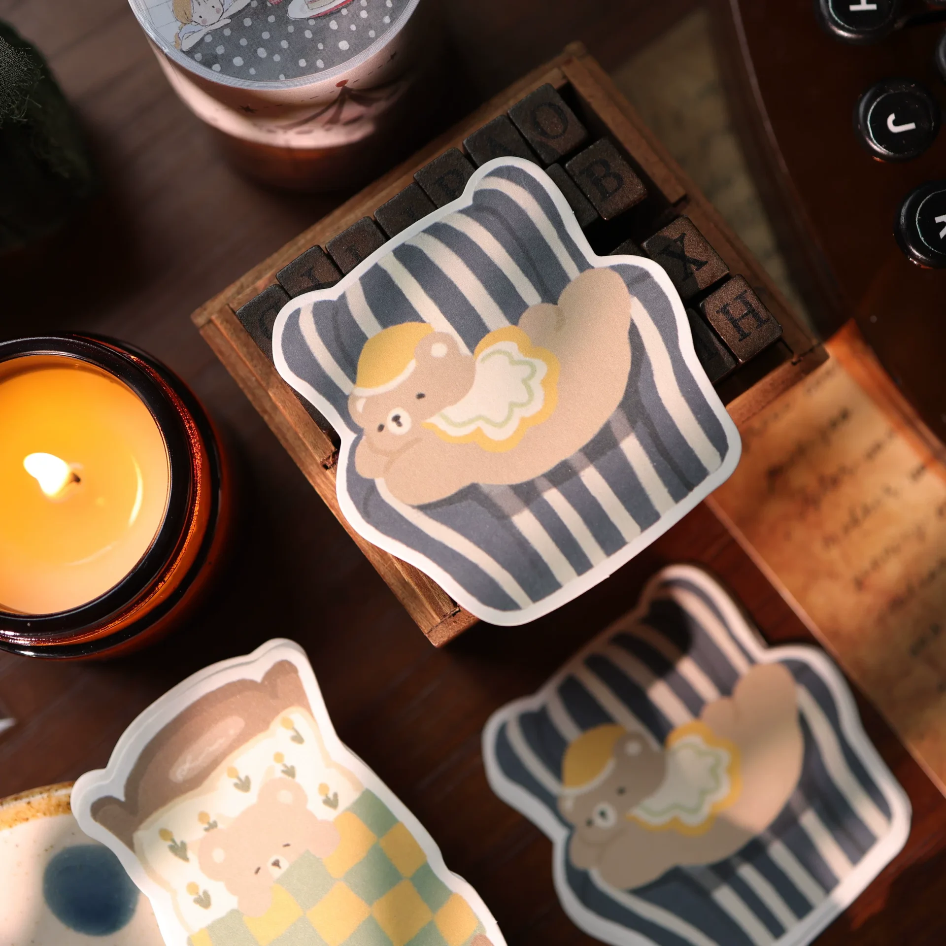 Yier Studio Goodnight Bear Die-cut Memo