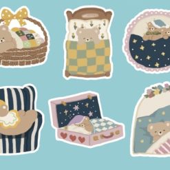 Yier Studio Goodnight Bear Die-cut Memo — gallery