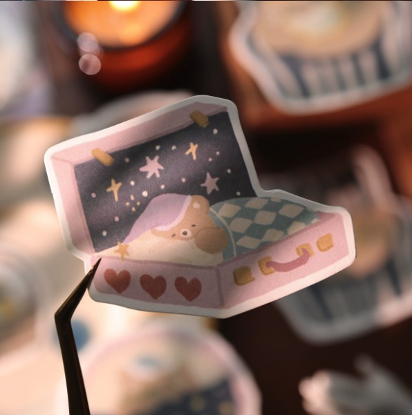 Yier Studio Goodnight Bear Die-cut Memo — gallery
