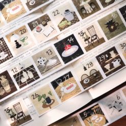 Yier Studio Leisure Time Kiss-cut Date Tape