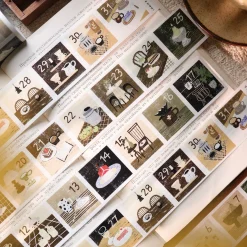 Yier Studio Leisure Time Kiss-cut Date Tape — gallery