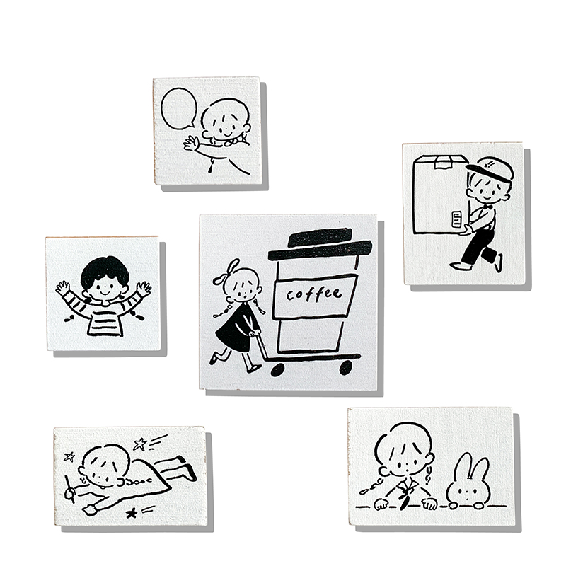 Molinta Rubber Stamps (4 designs)