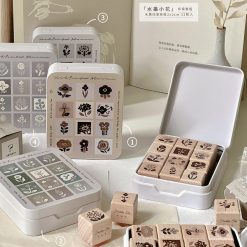 Freckles Tea Ink Flower Rubber Stamps