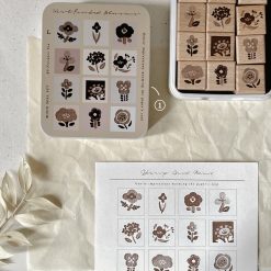 Freckles Tea Ink Flower Rubber Stamps - Image 14