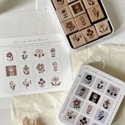 Freckles Tea Ink Flower Rubber Stamps - Image 2