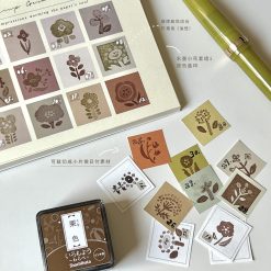 Freckles Tea Ink Flower Rubber Stamps - Image 6