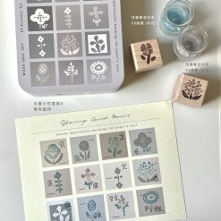 Freckles Tea Ink Flower Rubber Stamps - Image 7