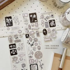 Freckles Tea "Little Spring Days" Desolate Ember Kiss-cut PET Tape