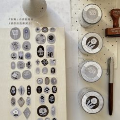 Freckles Tea "Little Spring Days" Ash Glaze Kiss-cut PET Tape
