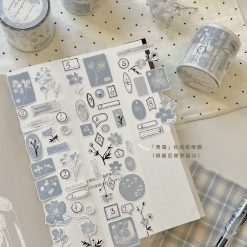 Freckles Tea "Little Spring Days" Celadon Haze Kiss-cut PET Tape