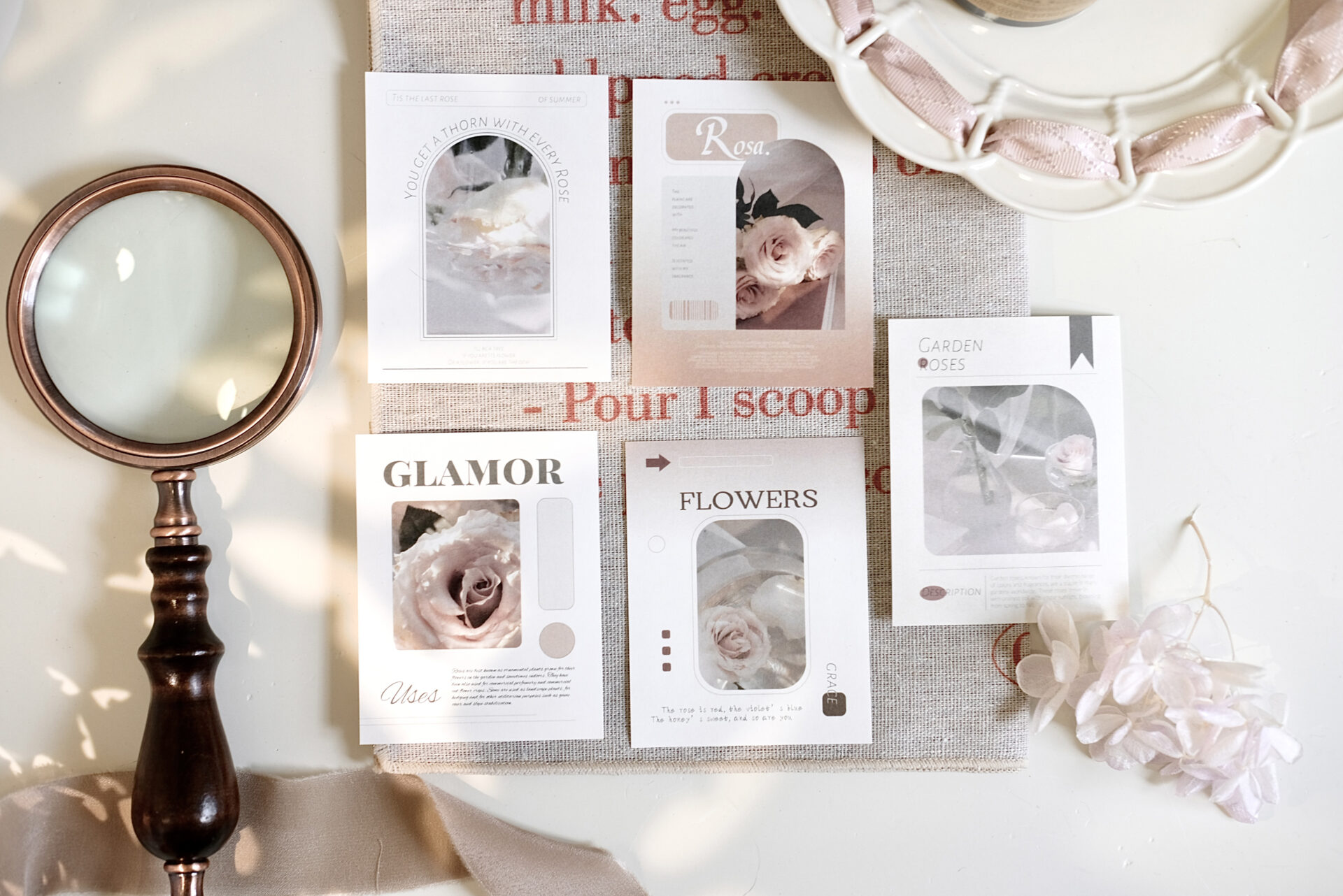 Freckles Tea Notecards - Rose Garden