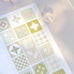 Freckles Tea Vol. 4 Die-Cut Tape - Flower Tiles