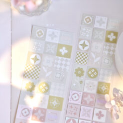 Freckles Tea Vol. 4 Die-Cut Tape - Flower Tiles