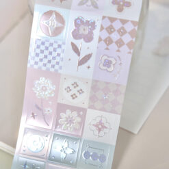 Freckles Tea Vol. 4 Die-Cut Tape - Flower Tiles