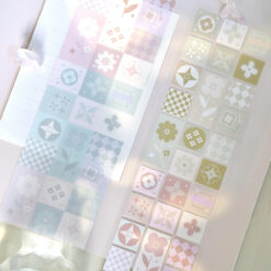 Freckles Tea Vol. 4 Die-Cut Tape - Flower Tiles