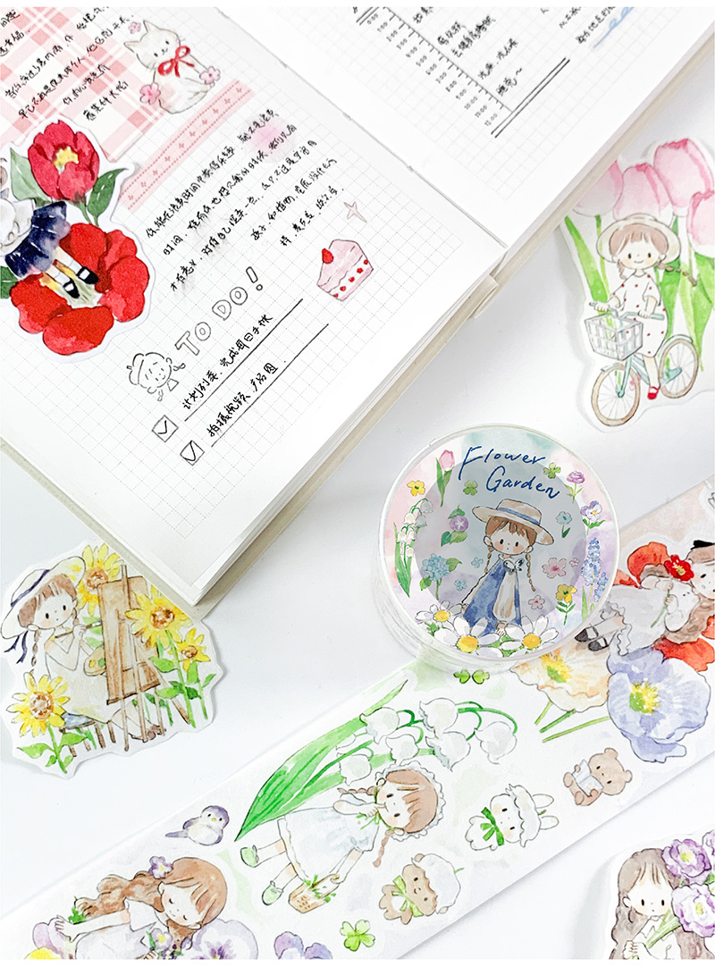 Molinta Kiss-cut Washi Tape - Flower Garden - Image 10