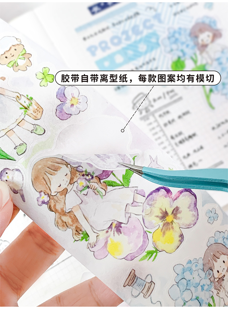 Molinta Kiss-cut Washi Tape - Flower Garden - Image 11
