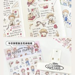 Molinta Washi Tape and Stickers - Retro Flower - Image 14