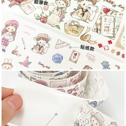 Molinta Washi Tape and Stickers - Retro Flower - Image 12