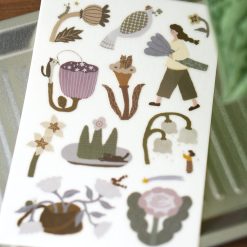 Ivy Snow Pastoral Poetry Transfer Stickers